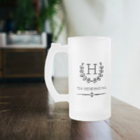 Custom Monogram und Name Laurel