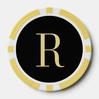 Custom Monogram Weders Day Poker Chips