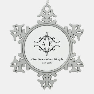 Custom Monogram Weihnachtsgeschenk Ornament