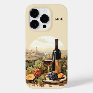 Custom Monogram Wine Lover Case-Mate iPhone 14 Pro Hülle