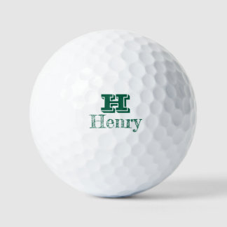Custom Monogram With First Name Golfball