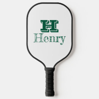 Custom Monogram With First Name Pickleball Schläger