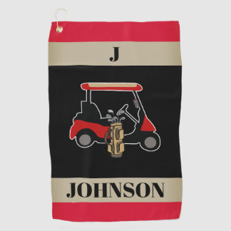 Custom Monogrammed Personalized Two-Tone Golfhandtuch