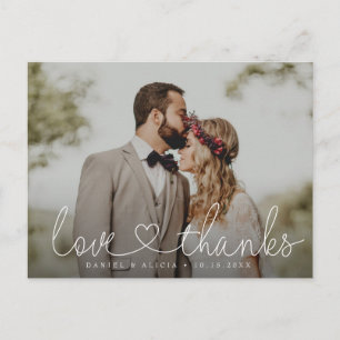 Custom Moody Wedding Fotografie Postkarte