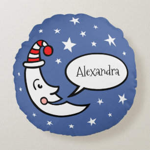 Custom Moon Face and Stars Throw Kissen Kissen Kis
