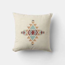 Custom Moroccan Geometric Embroidery Pattern Art Kissen