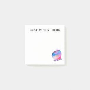 Custom Mosaic Apple Teacher Post-it Notes Klebezettel