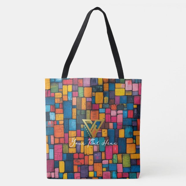 Custom: Mosaic Medley Personalisierte Tasche. (Vorderseite)