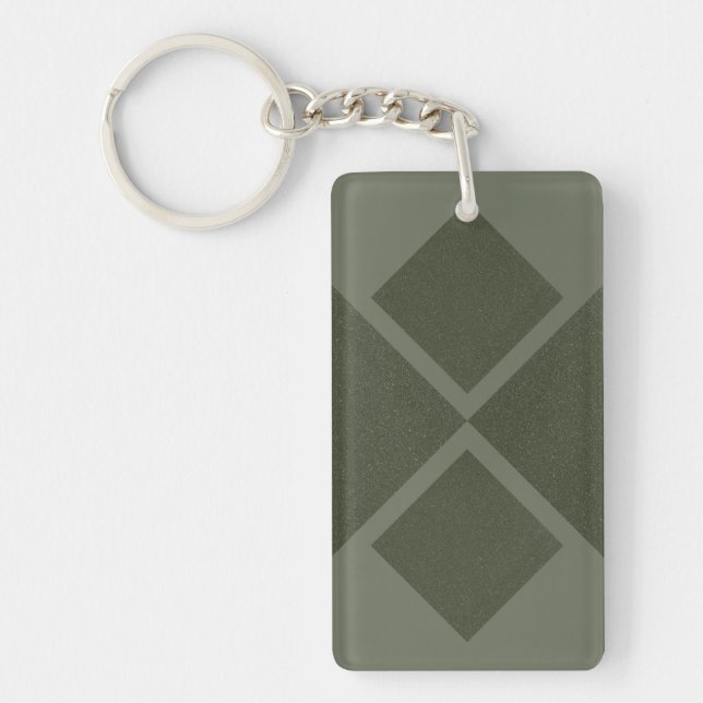 Custom Moss Green Acrylic Schlüsselanhänger (Vorderseite)