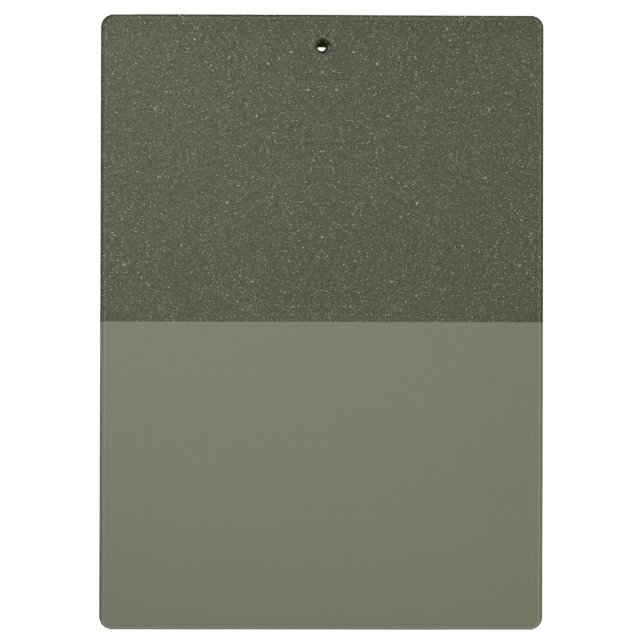 Custom Moss Green Clipboard - Zwei-Tone-Stil Klemmbrett (Rückseite)