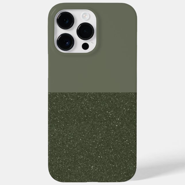 Custom Moss Green Contrast iPhone 14 Pro Max Fall Case-Mate iPhone Hülle (Rückseite)