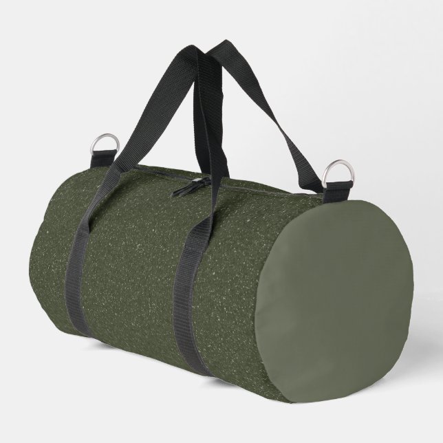 Custom Moss Green geklammert Druck Schneiden Beute Duffle Bag (Linke Seite)