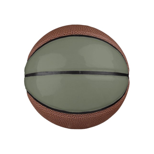 Custom Moss Green Mini Basketball (Vorderseite)