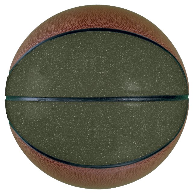 Custom Moss Green Noise Basketball (Vorderseite)