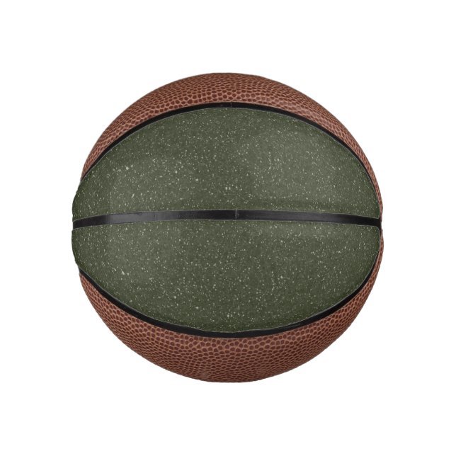 Custom Moss Green Noise Mini Basketball (Vorderseite)