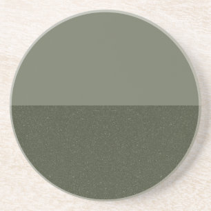 Custom Moss Green Sandstone Untersetzer