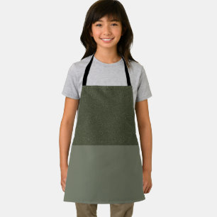 Custom Moss Green Schürze - Texturierte Top Halbde