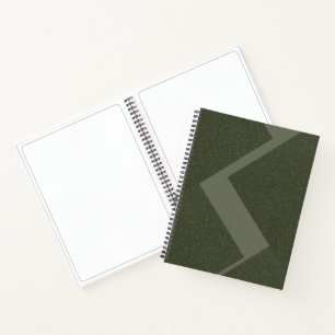 Custom Moss Green Sketchbook Notizbuch