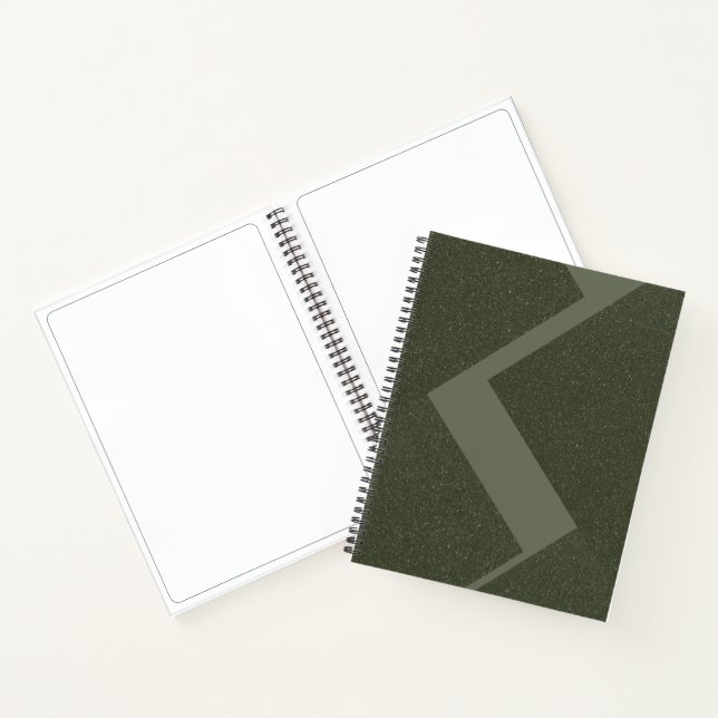 Custom Moss Green Sketchbook Notizbuch (Innenseite)