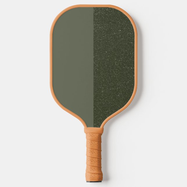 Custom Moss Green Split Texture Pickleball Paddel Schläger (Vorderseite)