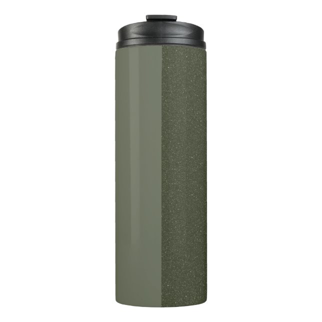 Custom Moss Green Split Tumbler Thermosbecher (Vorderseite)