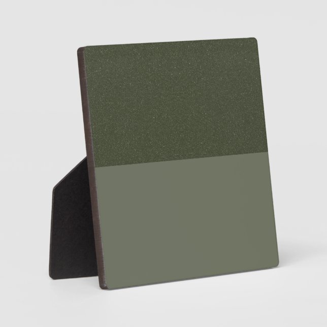 Custom Moss Green Tabletop Plaque mit Easel Fotoplatte (Vorderseite)