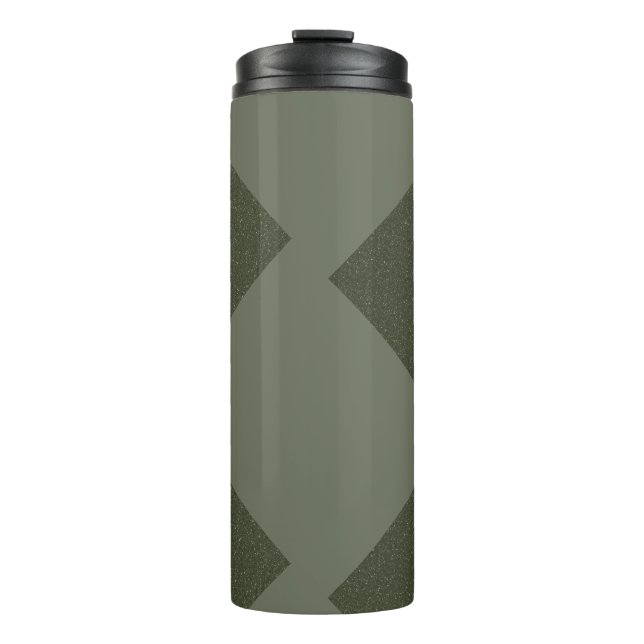 Custom Moss Green Thermal Tumbler Thermosbecher (Vorderseite)