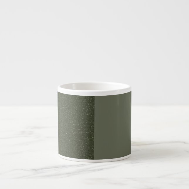 Custom Moss Green Zwei-Tone-Spezial-Tasse Espressotasse (Vorderseite)
