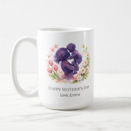 Custom Mother and Child Floral Mother’s Day Mug Kaffeetasse