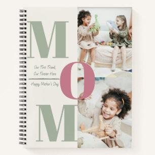 Custom Mother Day Foto Collage Spiral Notebook Notizbuch