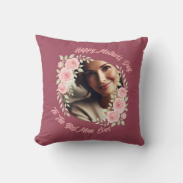 Custom Mother Day Pillow Custom Foto Floral Kissen