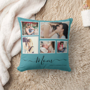 Custom Mother's Day Foto Collage Throw Kissen