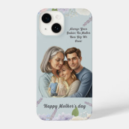 Custom Mother's day photo Always your babies  iPhone 14 Hülle