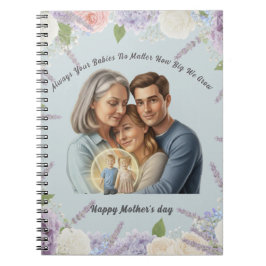 Custom Mother's day photo Always your babies  Notizblock