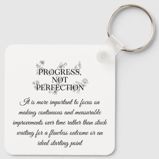 Custom Motivational Keychain Schlüsselanhänger (Rückseite)