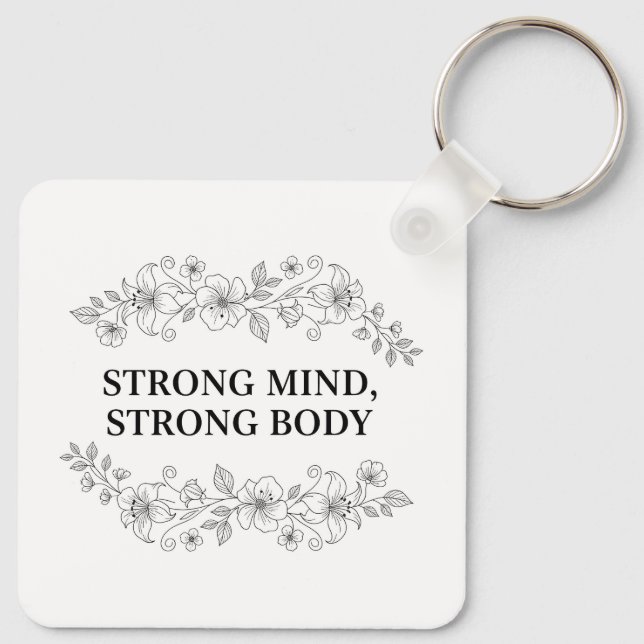 Custom Motivational Keychain Schlüsselanhänger (Rückseite)