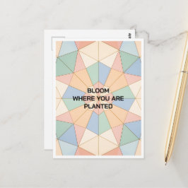 Custom Motivational Post Card Postkarte