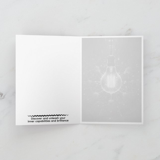 Custom Motivational Quote Card Karte (Innenseite)