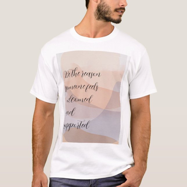 Custom Motivational Quote T-Shirt (Vorderseite)