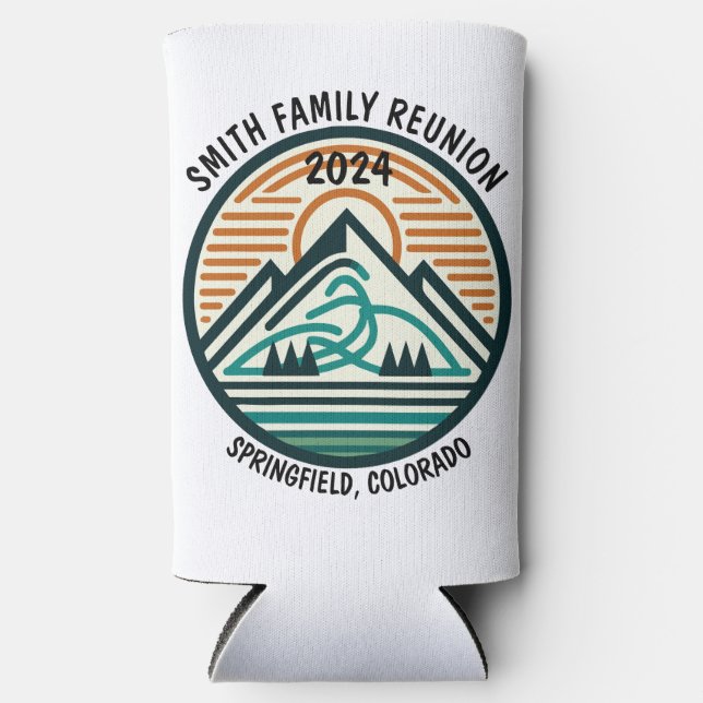 Custom Mountain oder Ski Trip Selters Dosenkühler (Vorderseite)