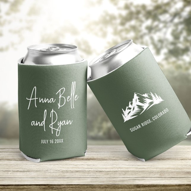 Custom Mountain Wedding Guest Gefallen Dosenkühler (Von Creator hochgeladen)