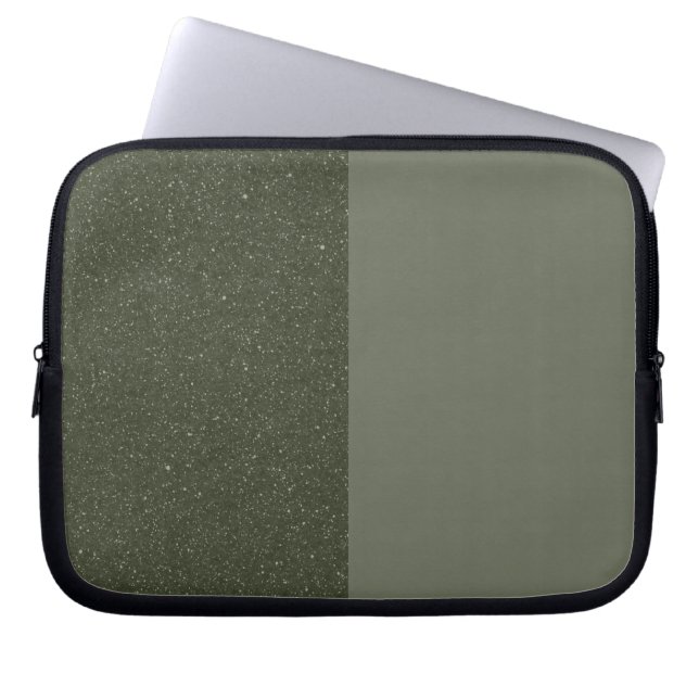Custom Mouse Green Split Laptop Sleeve (Vorderseite)