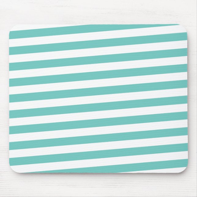 Custom Mouse Pad Abstrakt Stripes Aqua Mousepad (Vorne)