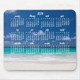 Custom Mouse Pad Kalender 2024 Strand Mousepad