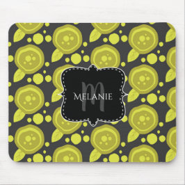 Custom Mouse Pad Poppies floral Rose Polka Dots Mousepad