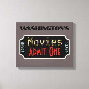 Custom Movie Theater Cinema Leinwanddruck
