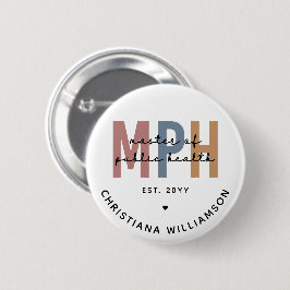 Custom MPH Master of Public Health Abschluss Button