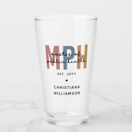 Custom MPH Master of Public Health Abschluss Glas
