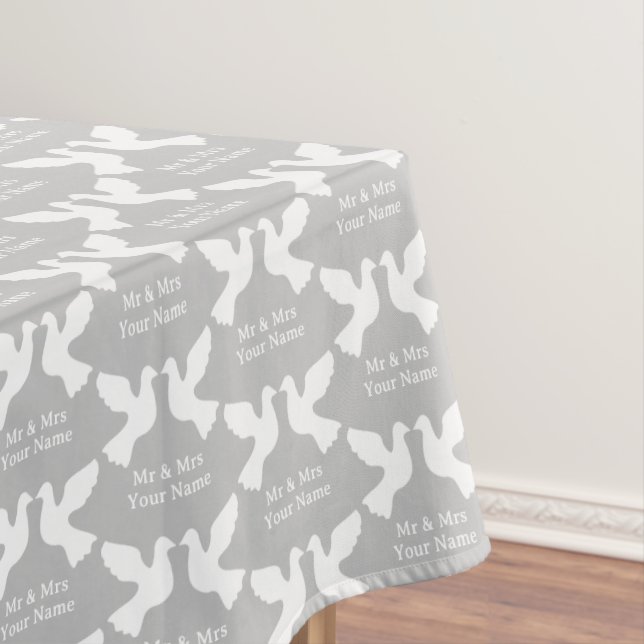 Custom Mr. und Mrs. wedding Empfang Tischdecken (Beispiel)