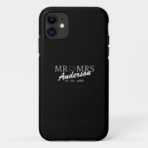 Custom Mr. und Mrs. Wedding Familiengeschenk Case-Mate iPhone Hülle